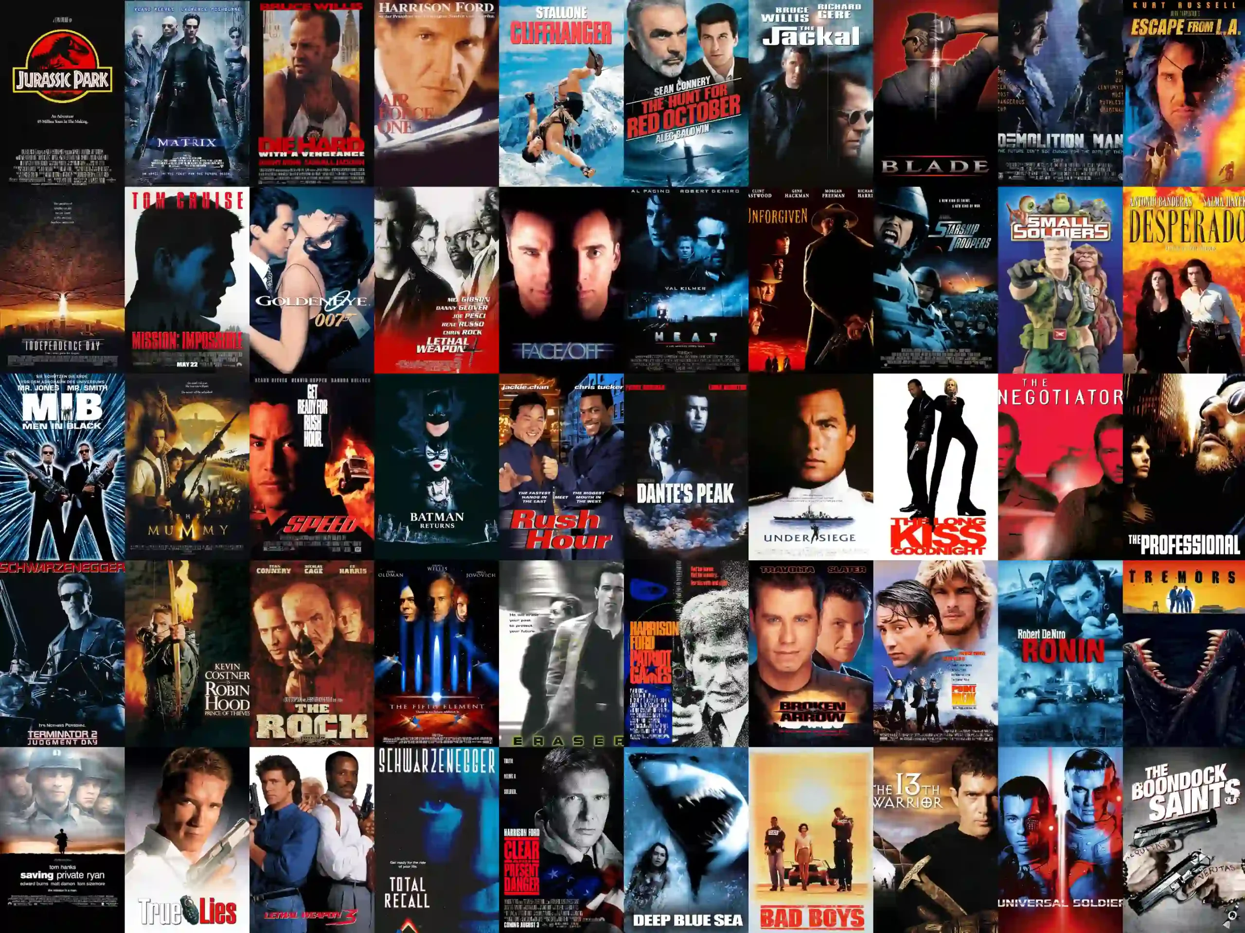 1990年代傑作アクション映画まとめ